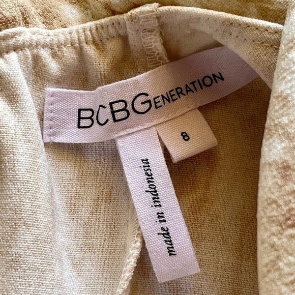 BCBG Generation womens One Shoulder Flounce mini Dress  Cognac Size 8 - Picture 8 of 9